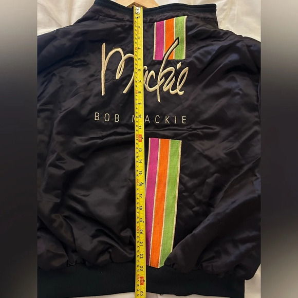 RARE Bob Mackie Designer Vintage Bomber Jacket XL Excellent Condition - Picture 8 of 12